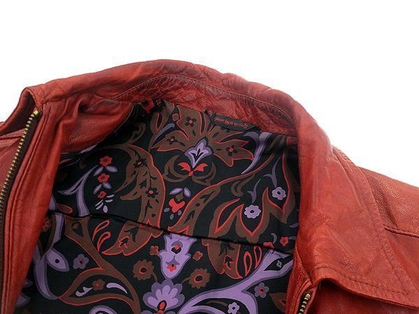 CUSTOM CULTURE/カスタムカルチャー 山羊革 レザージャケット No.164 - 1102 レッド - 安心保証・業界最安値の販売 福助